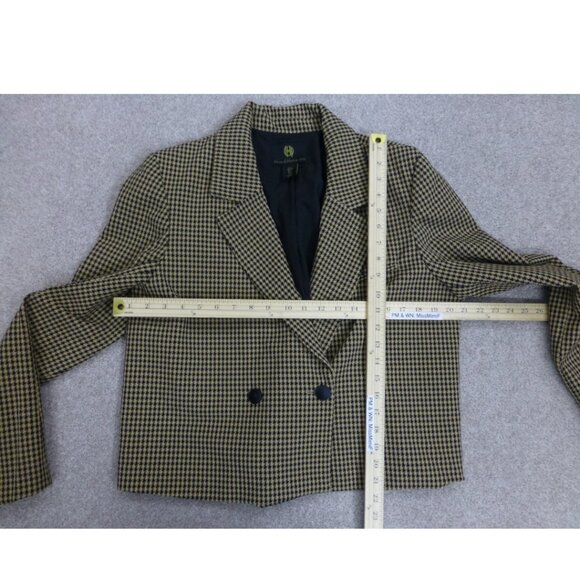 NWOT House of Harlow Brown Houndstooth Blazer - Picture 10 of 13